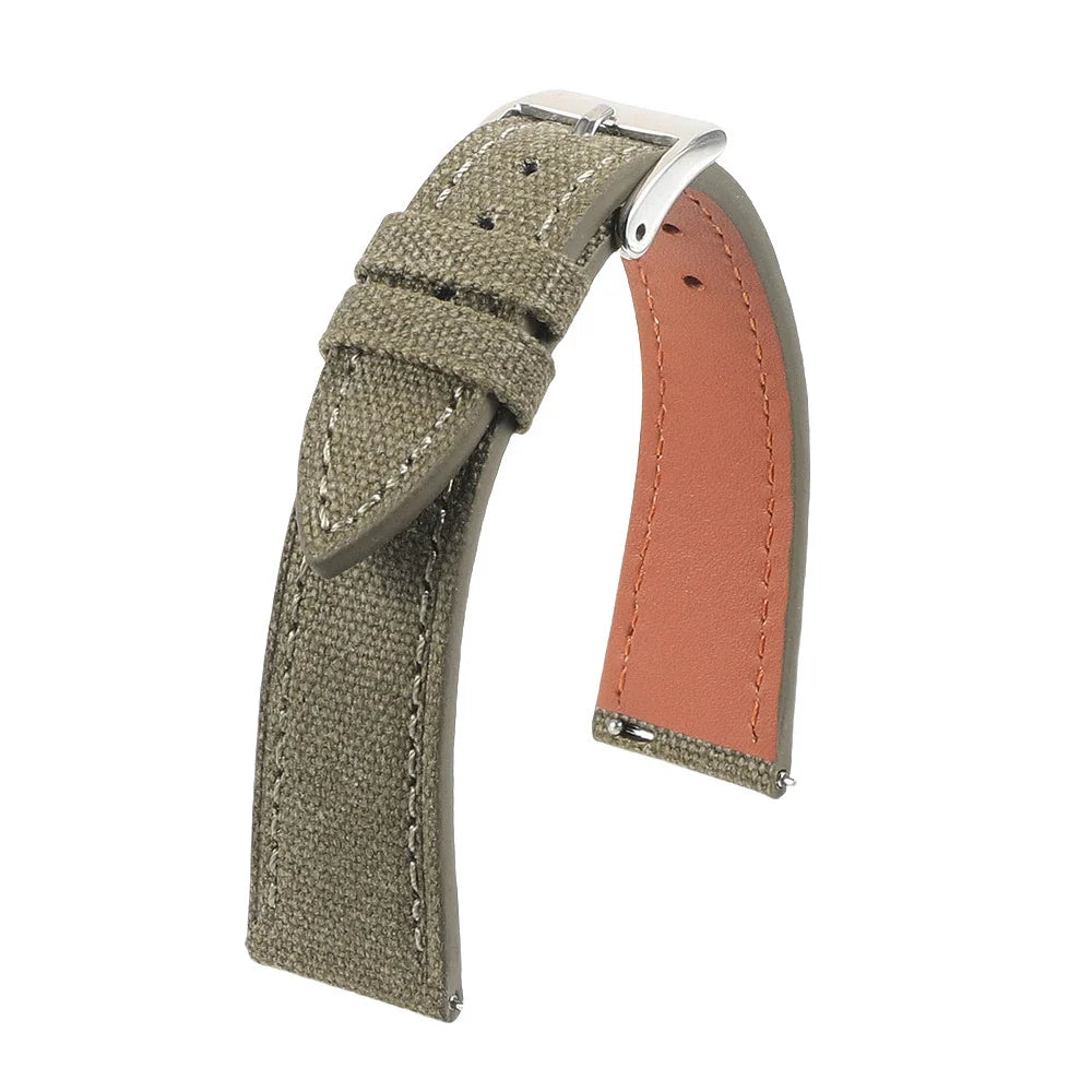 OnePlus Watch Slim Canvas Band with Leather Lining