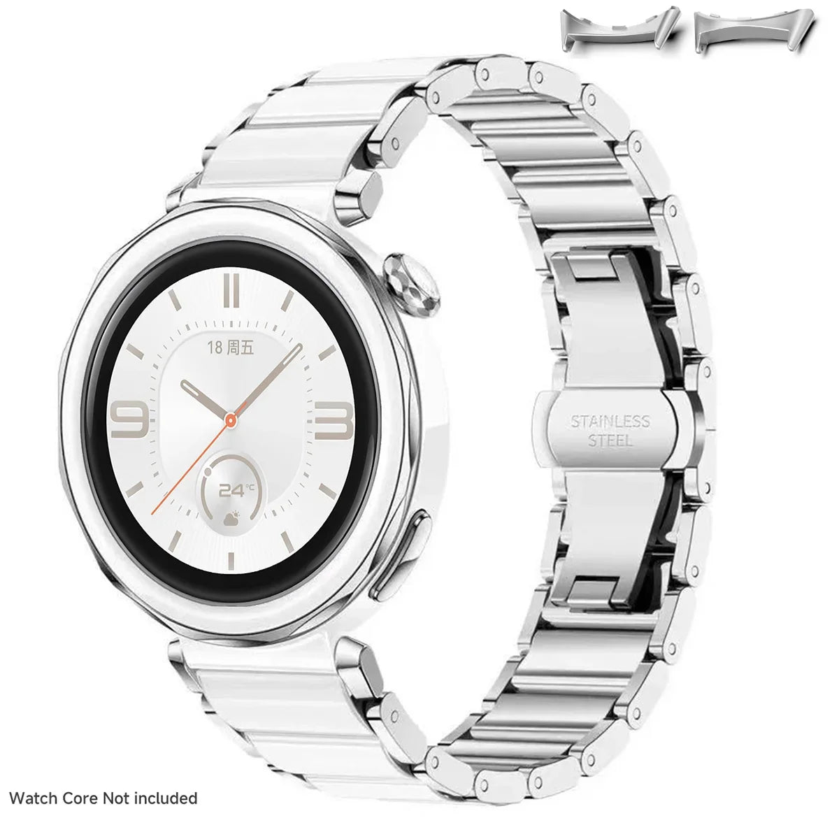 Google Pixel Watch Ceramic & Stainless Steel Bracelet Band