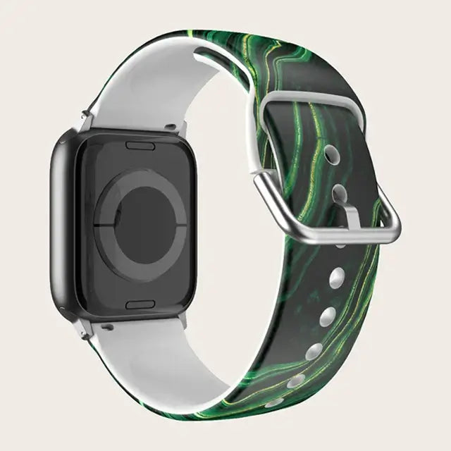 Apple Watch Silicone Strap - Colorful Floral Pattern Band