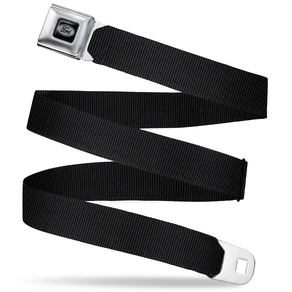 Ford Emblem -
Seatbelt Belt - Black Webbing