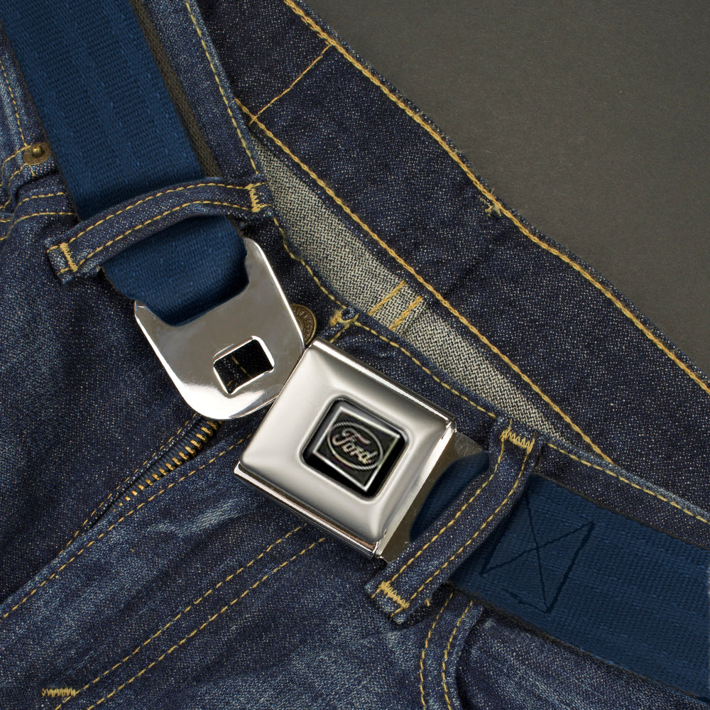 Ford Emblem Seatbelt Belt - Navy Panel Webbing
