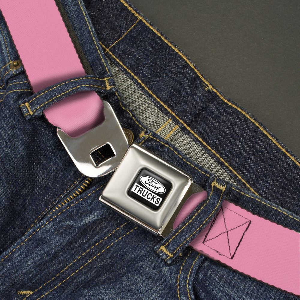 Ford Trucks Seatbelt Belt - Baby Pink Webbing