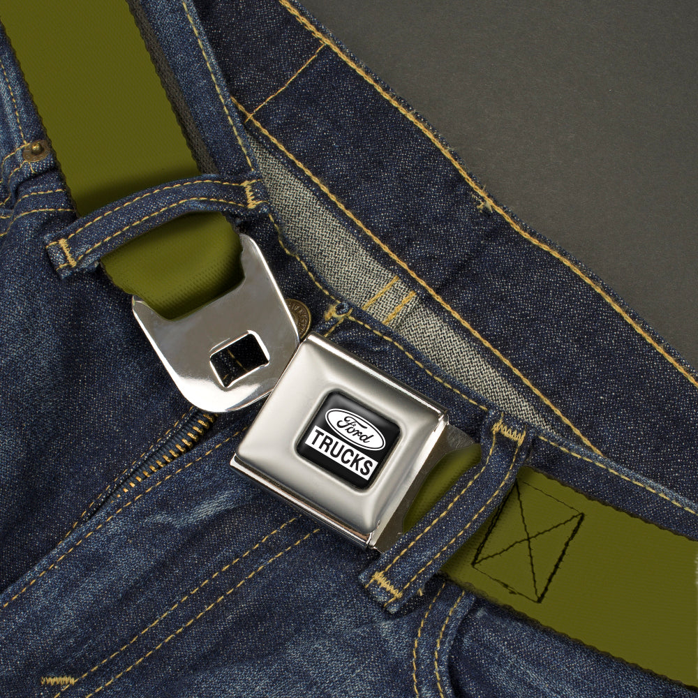 Ford Trucks Seatbelt Belt - Olive Webbing