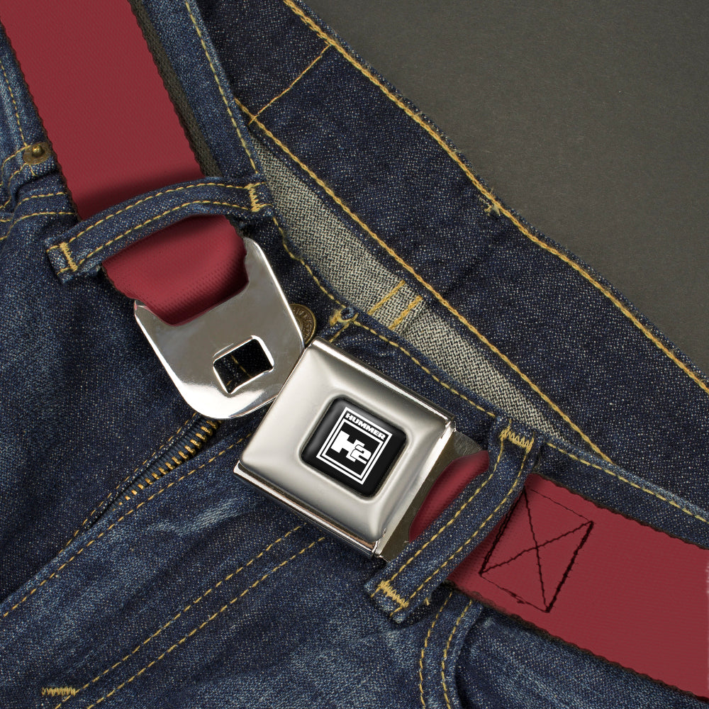 Hummer H2 Seatbelt Belt - Burgundy Webbing