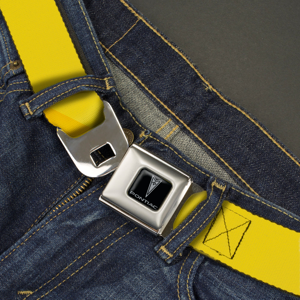 Pontiac Seatbelt Belt - Yellow Webbing