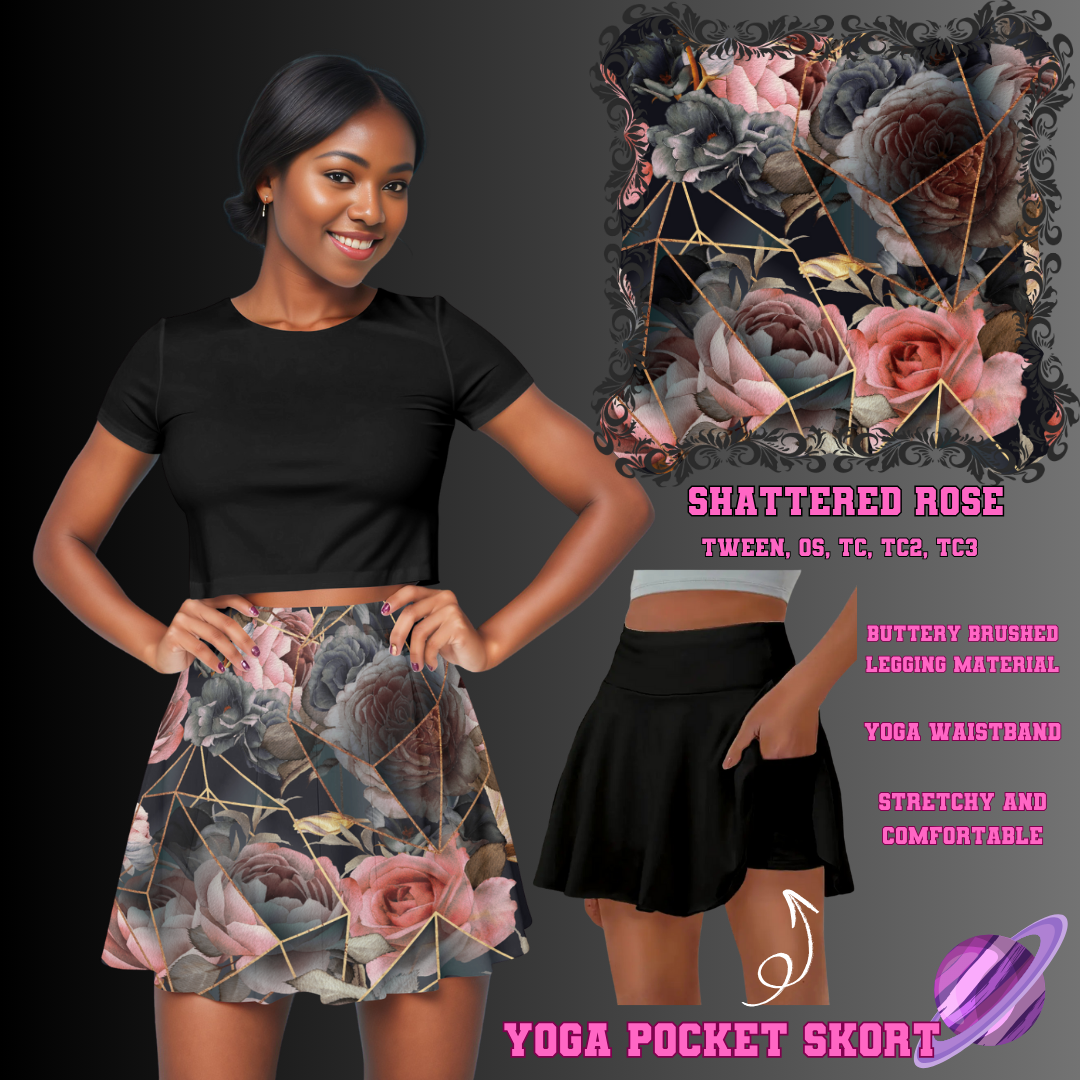SHATTERED ROSE-SKORT RUN 3-PREORDER CLOSING 6/15