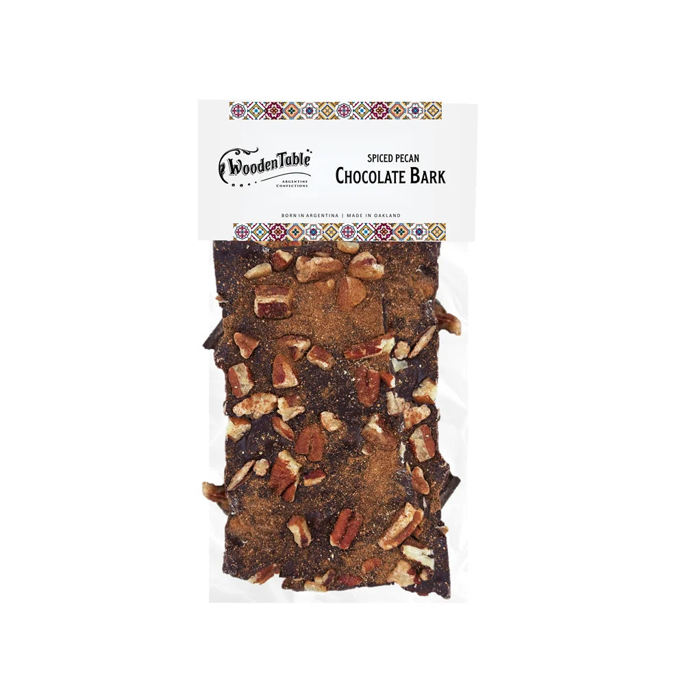 Dark Chocolate Spiced Pecan Bark - No Gluten (4 ounces)