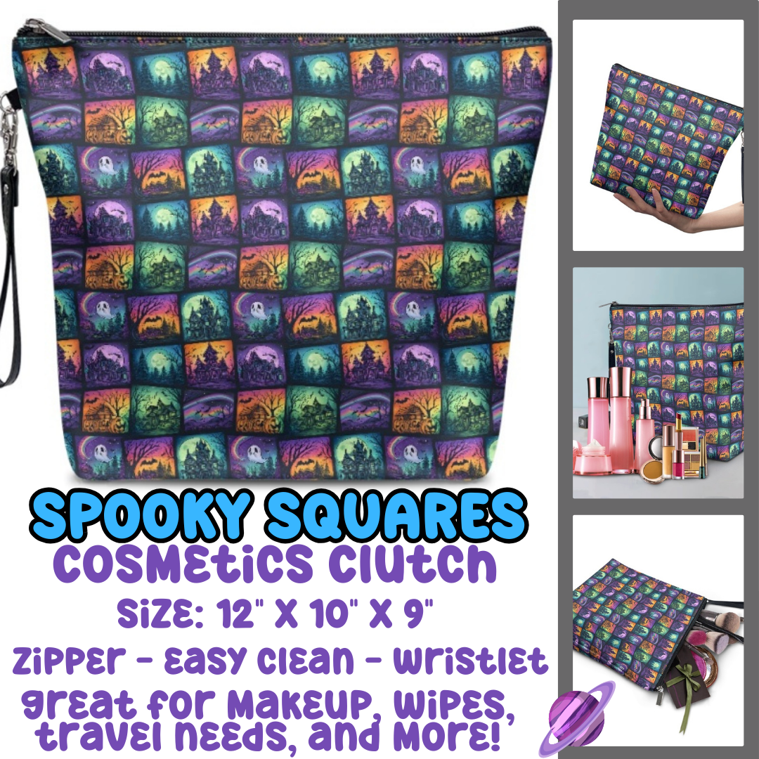 SPOOKY SQUARES - COSMETIC CLUTCH RUN 3 PREORDER CLOSES 9/17