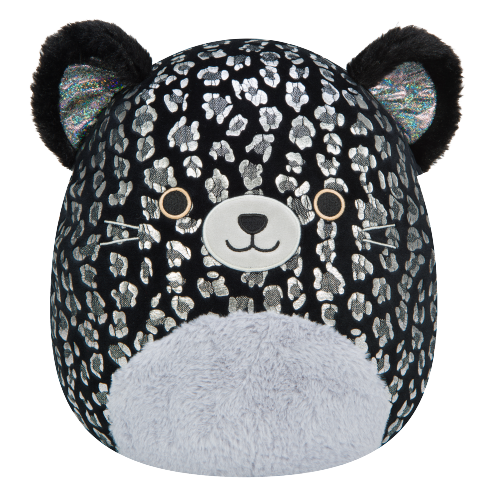 Squishmallows 12" Sigzby Black Panther With Fuzzy Ears And Silver Spots Select Series