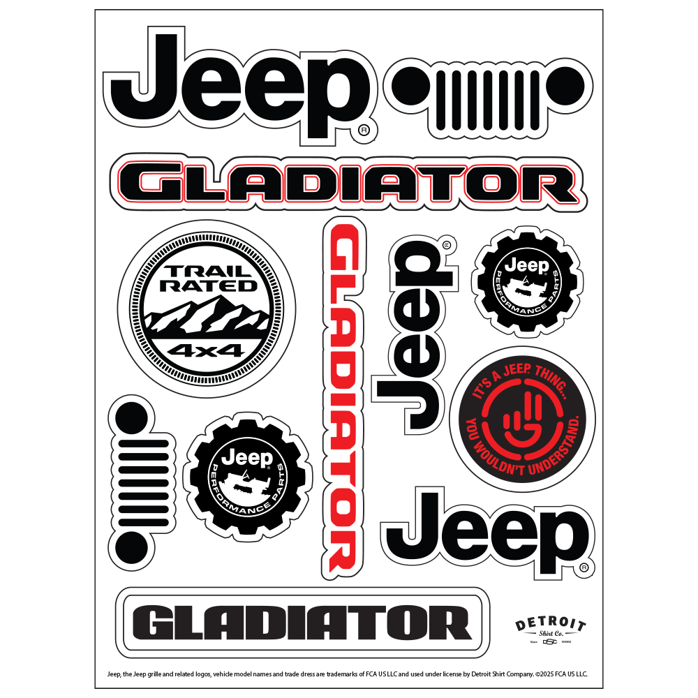 Sticker - Jeep® Gladiator - Sheet