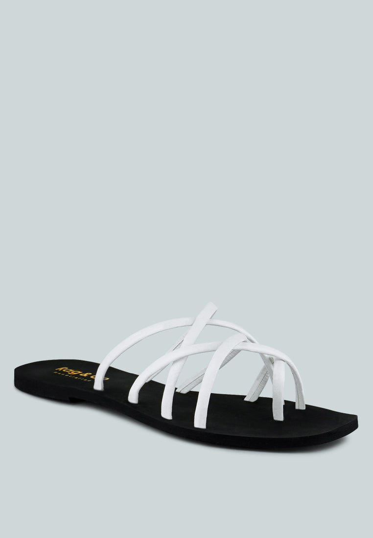 Sweetin Strappy Flat Slip On Sandals