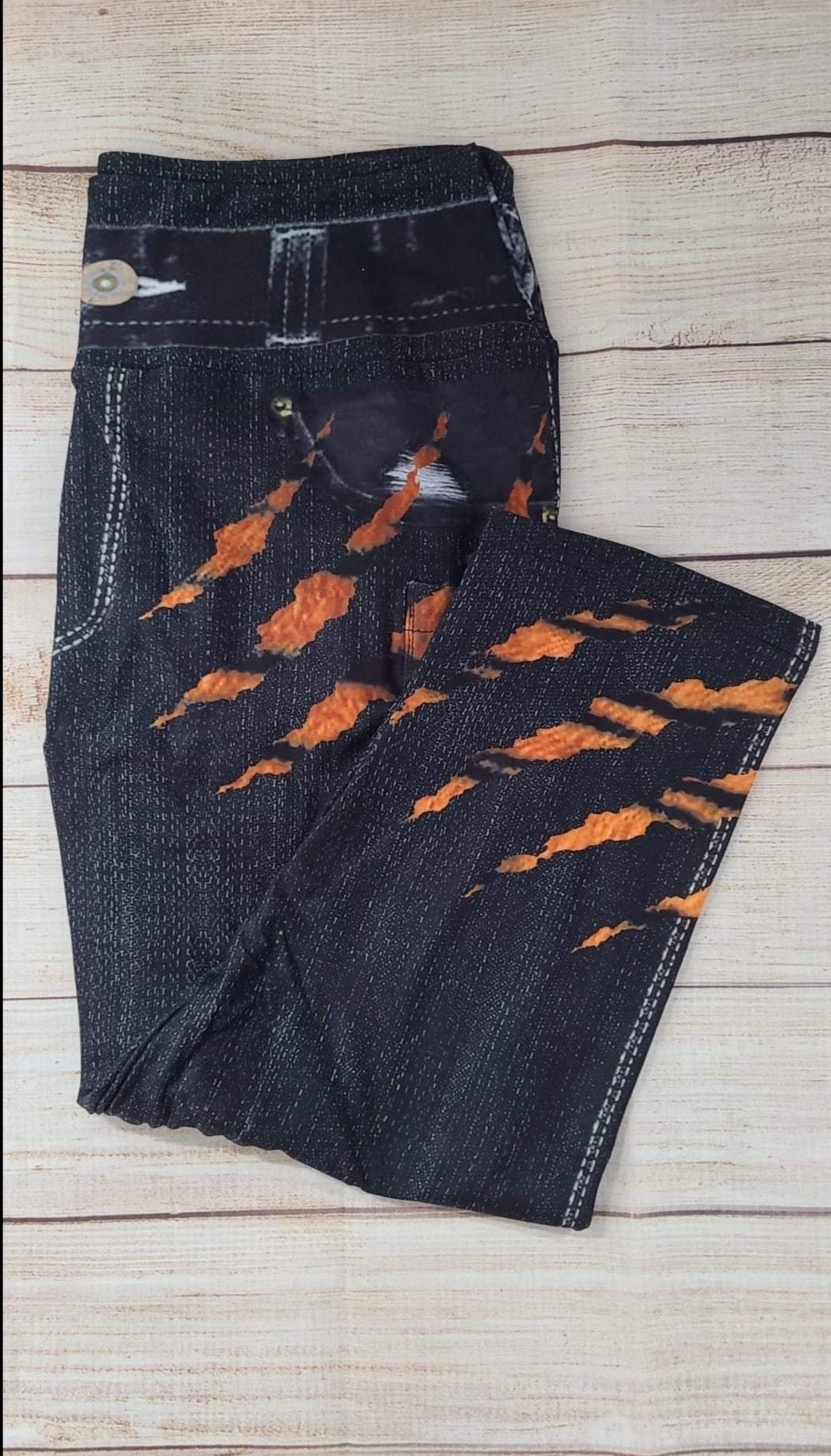 Tiger claw leggings with pockets