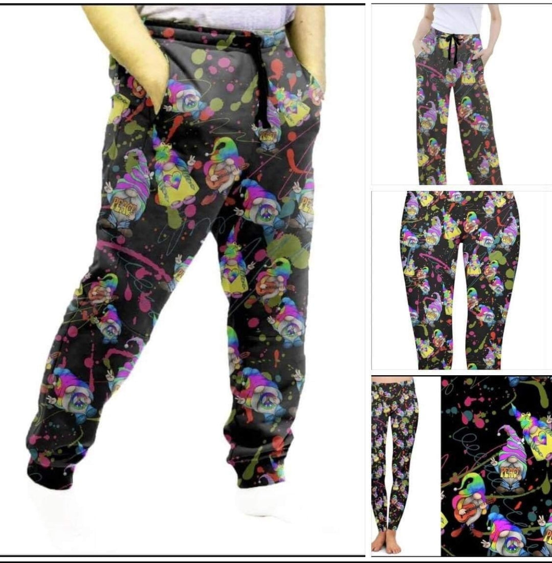 Hippie Gnome leggings, Capris, Lounge Pants and Joggers