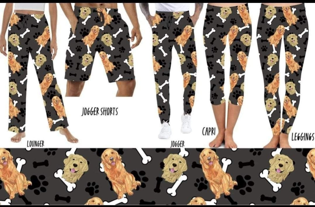 Golden Retriever capris with pockets