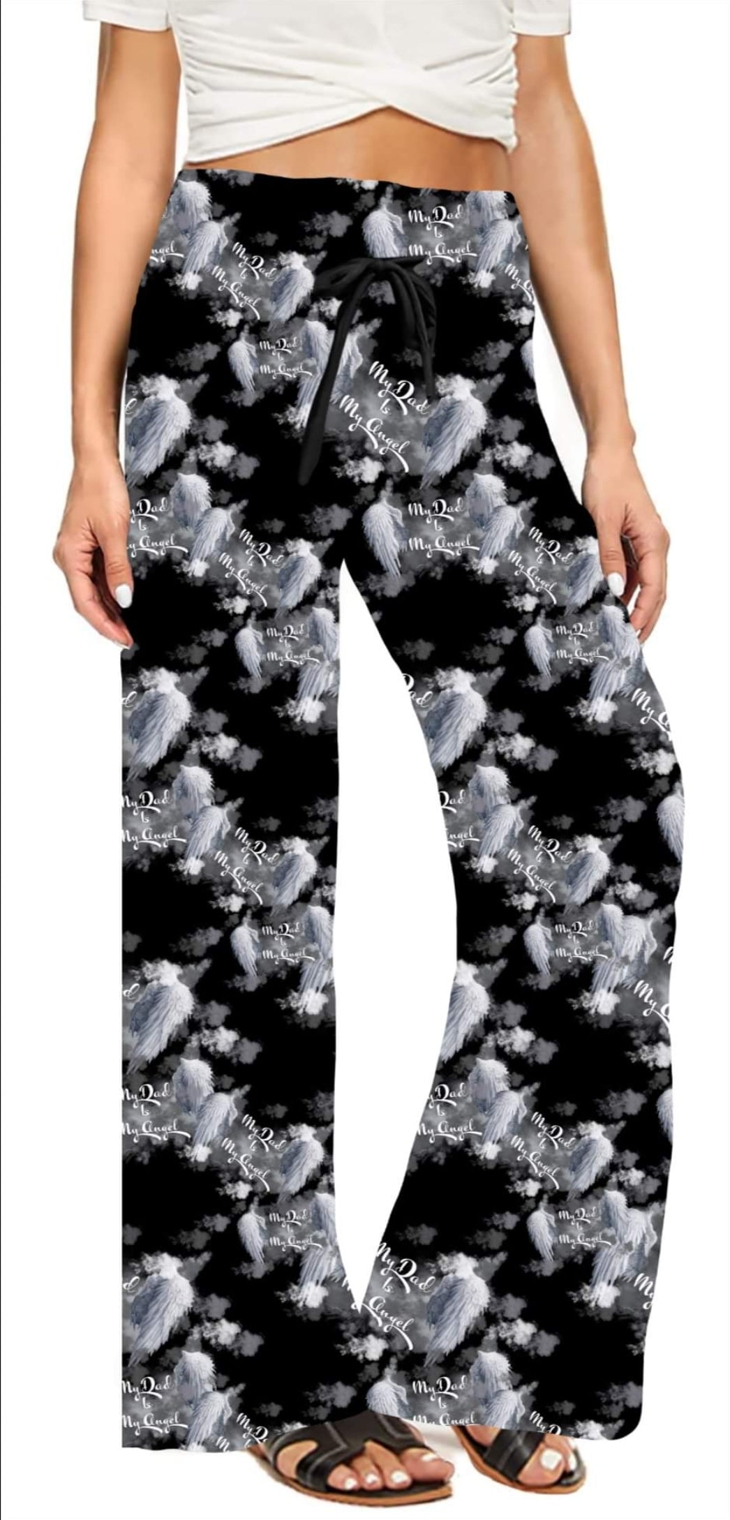 My Dad is my angel leggings capris joggers and loungers