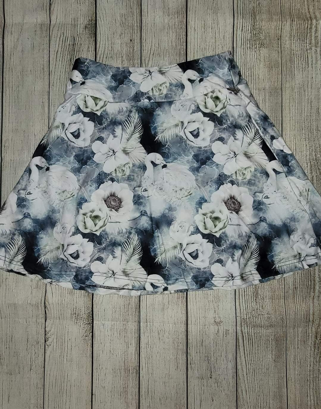 Floral Swan Skort
