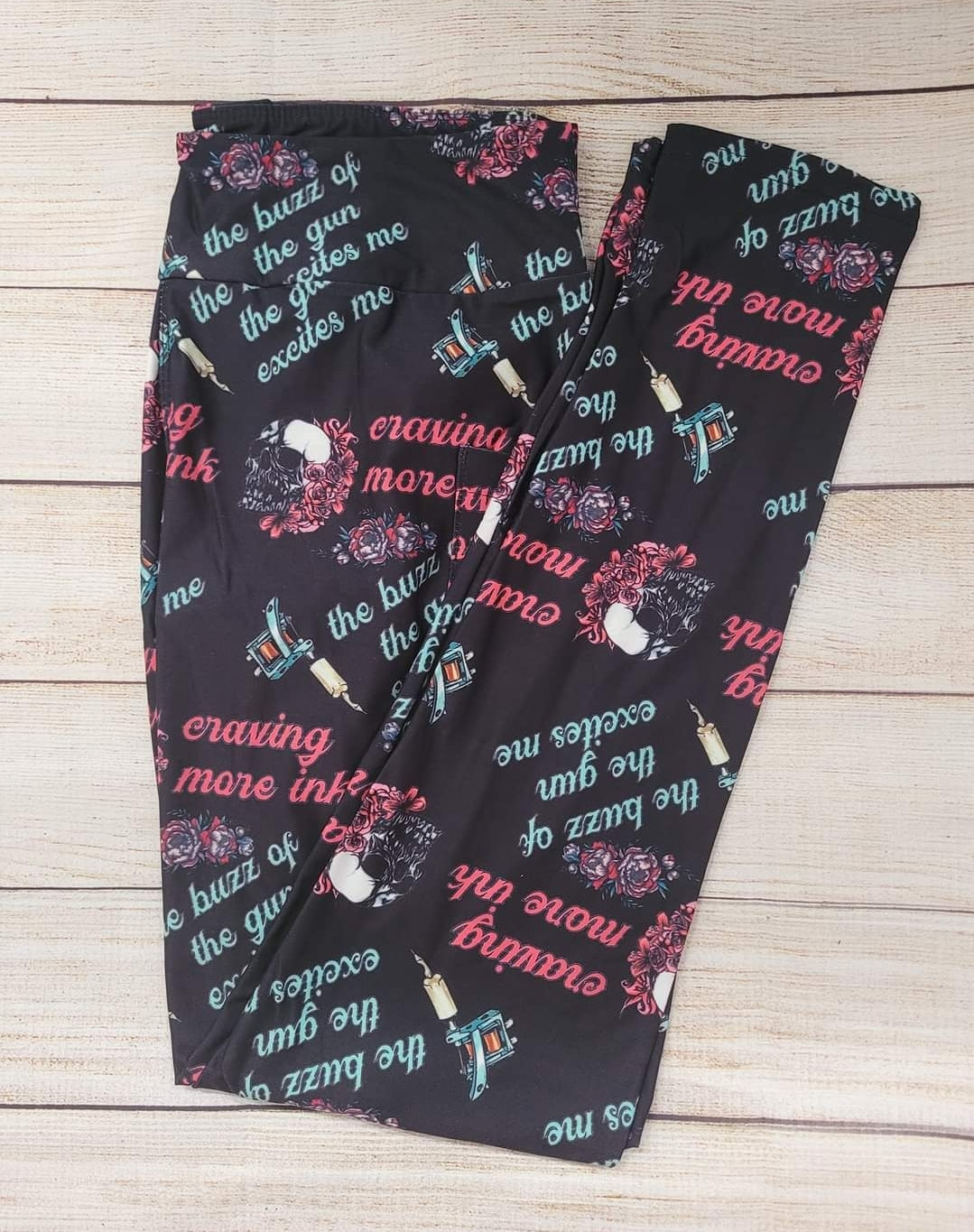 Tattoo Excitement with pockets shorts/capris/leggings