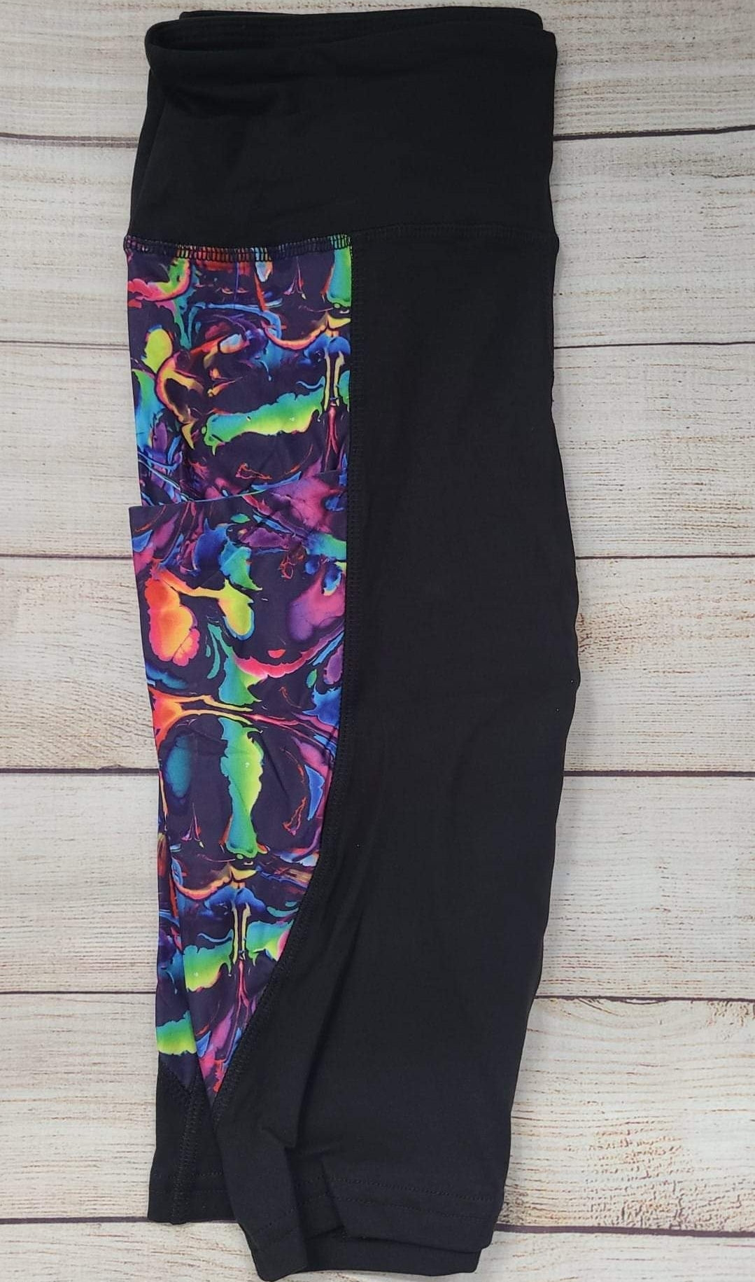 Colorgasm designer capri leggings & shorts with pockets