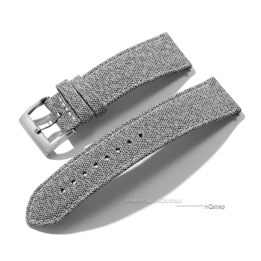 Polar Sailcloth Nylon Watch Strap Quick Release - Unisex Waterproof Band