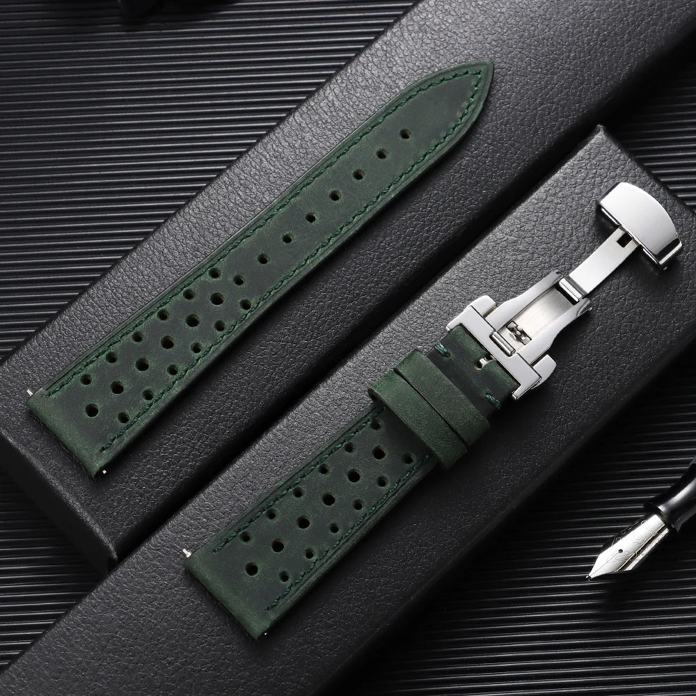Motorola Moto Watch Perforated Racing Leather Band