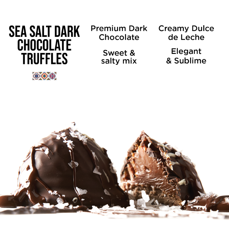 Chocolate Sea Salt Dulce de Leche Truffles
