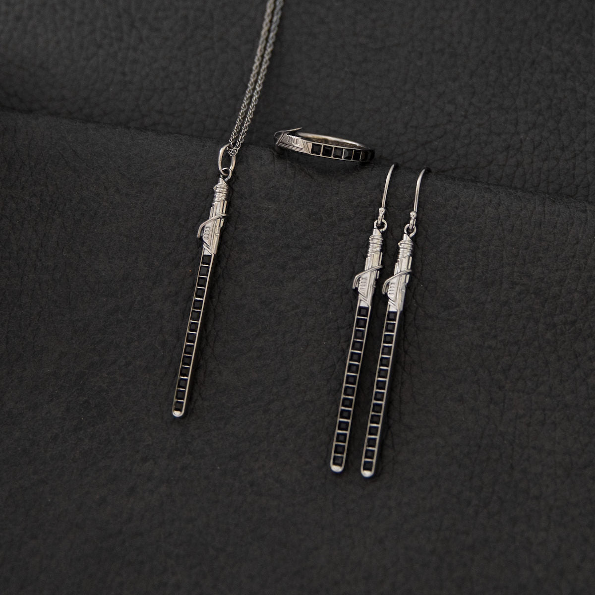 Star Wars X RockLove Darksaber Crystal Lightsaber Ring
