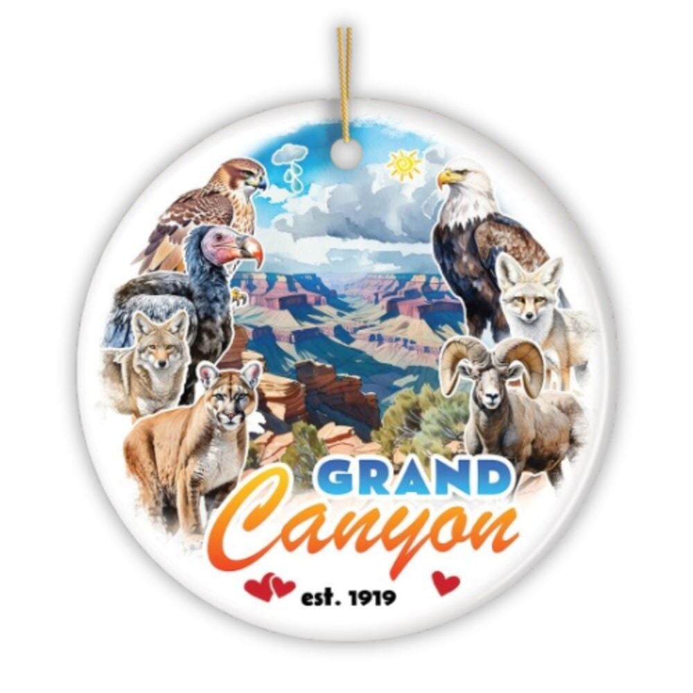 Breathtaking Grand Canyon Handmade Ornament, Vintage Arizona Nature and National Park Souvenir