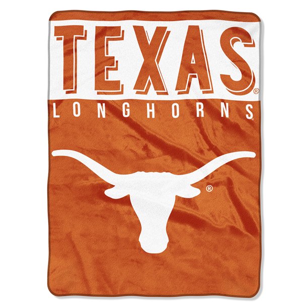 Texas Longhorns Royal Plush Raschel Throw Blanket 60x80"