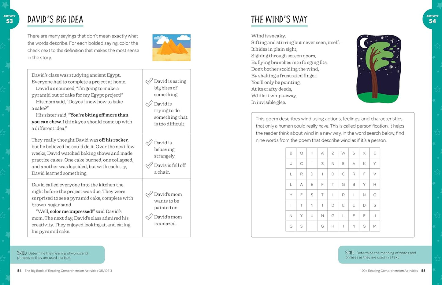 The Big Book of Reading Comprehension Activities, Grade 3: 100+ Activities for After-School and Summer Reading Fun(Spiral Bound)