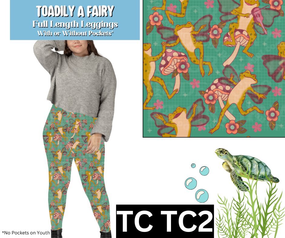 Toadily A Fairy Full Length Leggings w/ Pockets