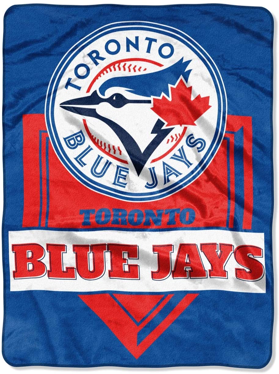 Toronto Blue Jays Home Plate Raschel Throw Blanket 60"x80"