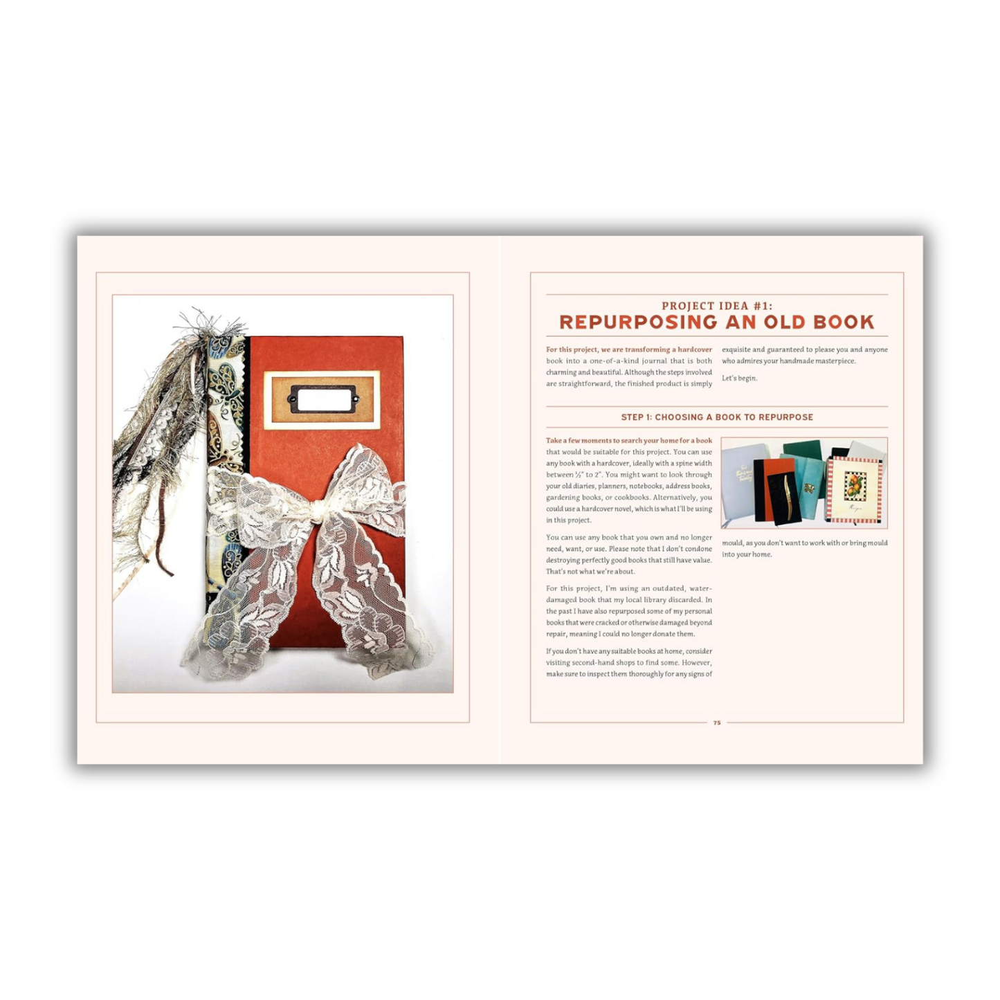 Treasure Book Making: Crafting Handmade Sustainable Journals (Create Diary DIYs and Papercrafts without Bookbinding Tools) (Spiral Bound)