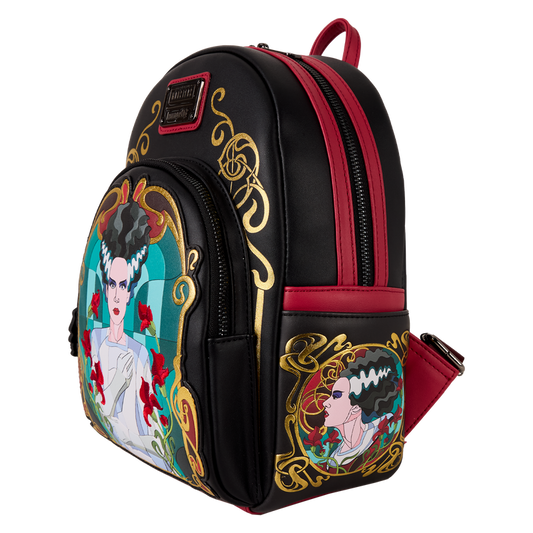 Loungefly Universal Monsters - Bride Of Frankenstein Stained Glass Mini Backpack