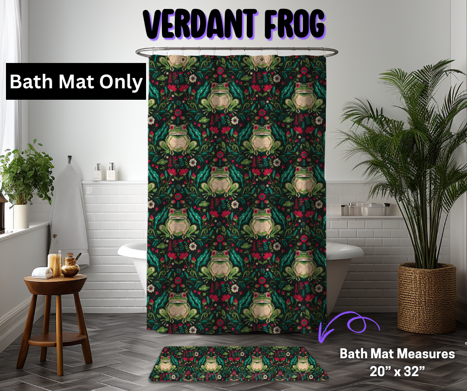 Verdant Frog Custom Bath Mat
