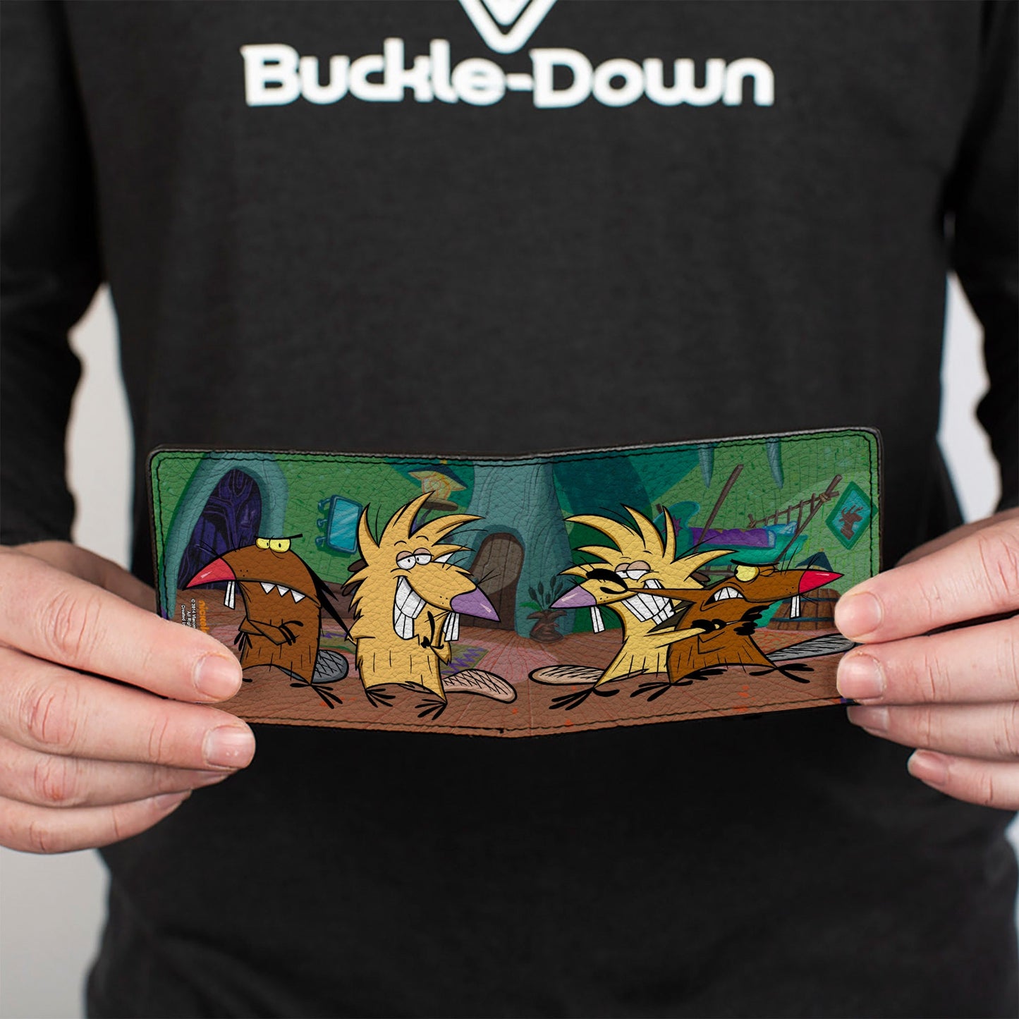 Bi-Fold Wallet - Angry Beavers Norbert & Daggett Poses