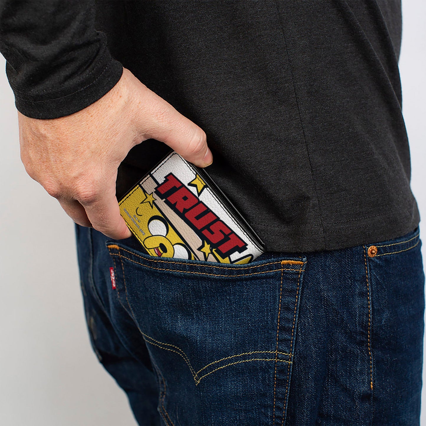 Bi-Fold Wallet - Adventure Time Jake and Finn TRUST POUND Pose Multi Color
