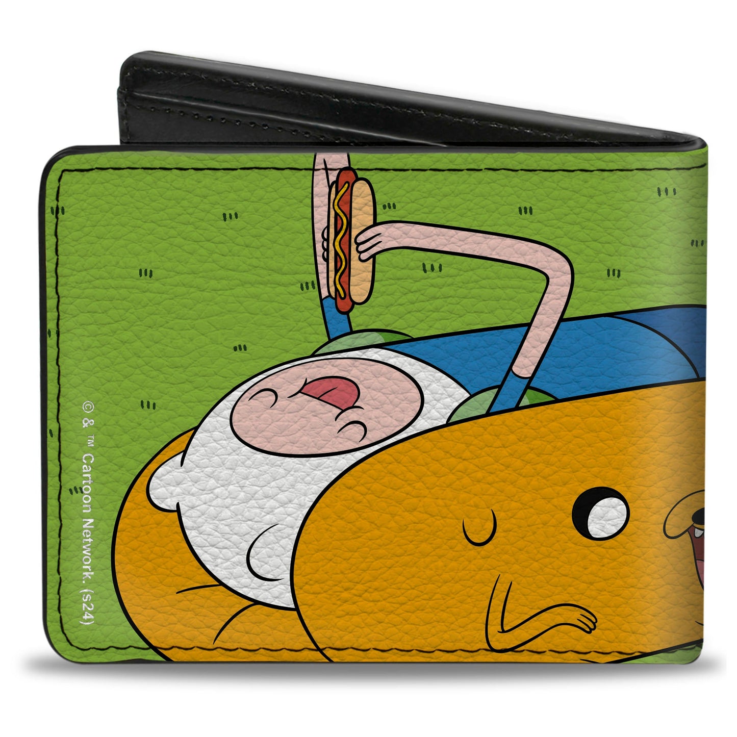 Bi-Fold Wallet - Adventure Time Jake Finn and BMO Hot Dog Picnic Scene
