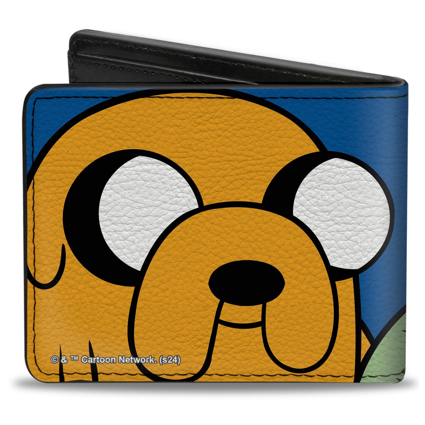 Bi-Fold Wallet - Adventure Time Jake and Finn Face Close-Up Blue