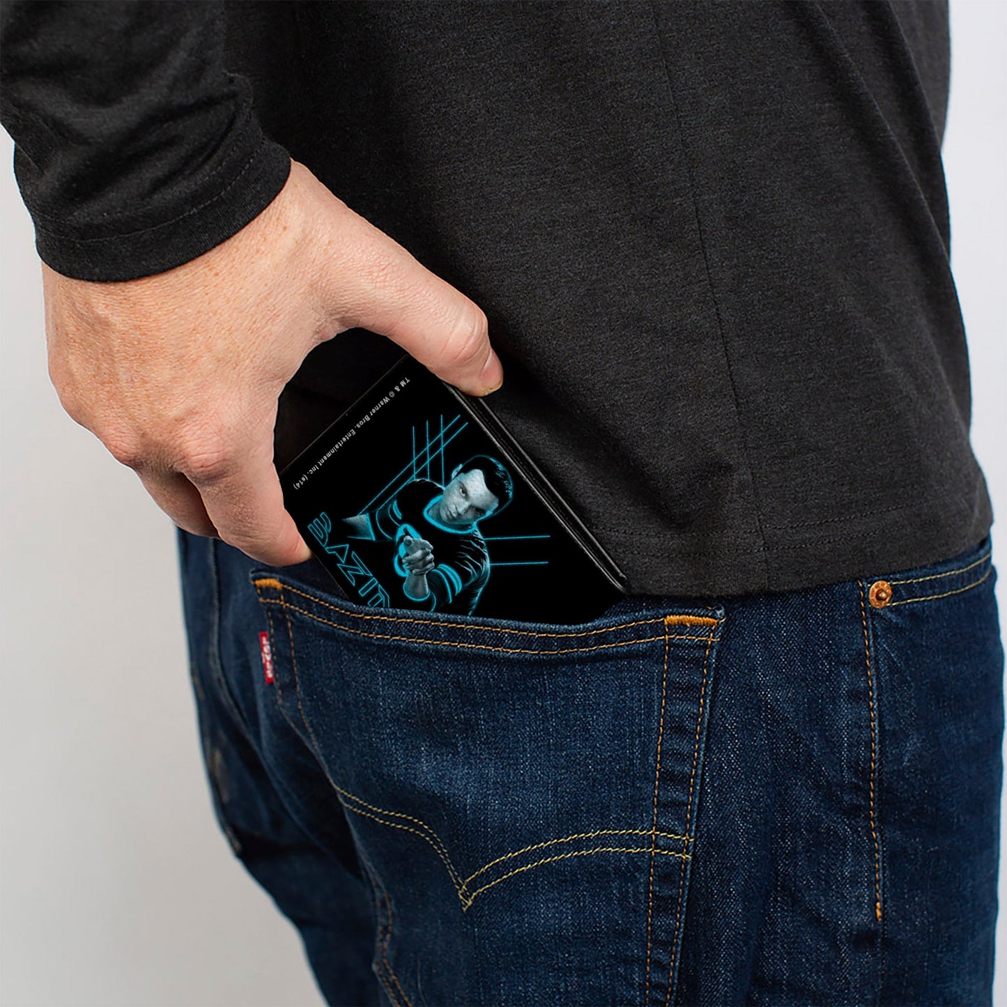 Bi-Fold Wallet -Sheldon BAZINGA! Black Blue Glow