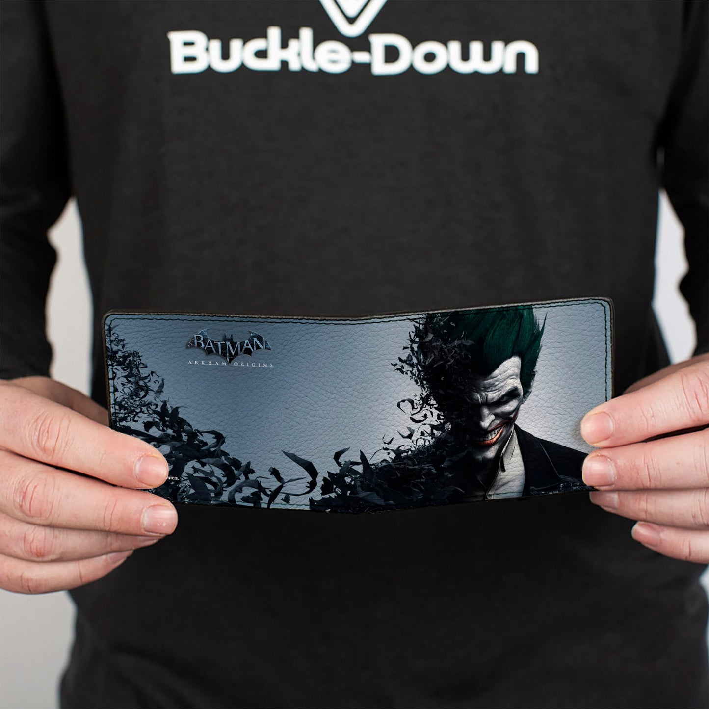 Bi-Fold Wallet - Joker Face Bats + BATMAN ARKHAM ORIGINS