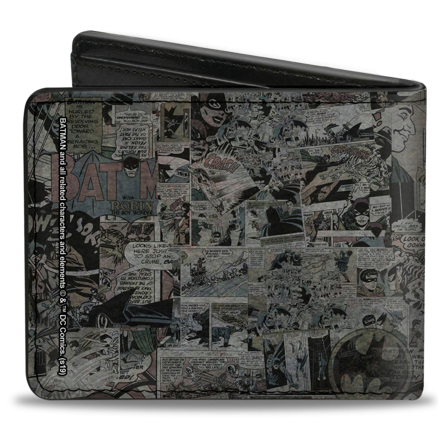 Bi-Fold Wallet - Batman Face Comic Scenes