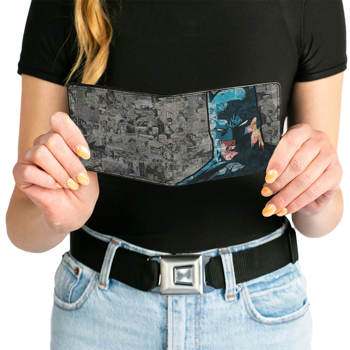 Bi-Fold Wallet - Batman Face Comic Scenes