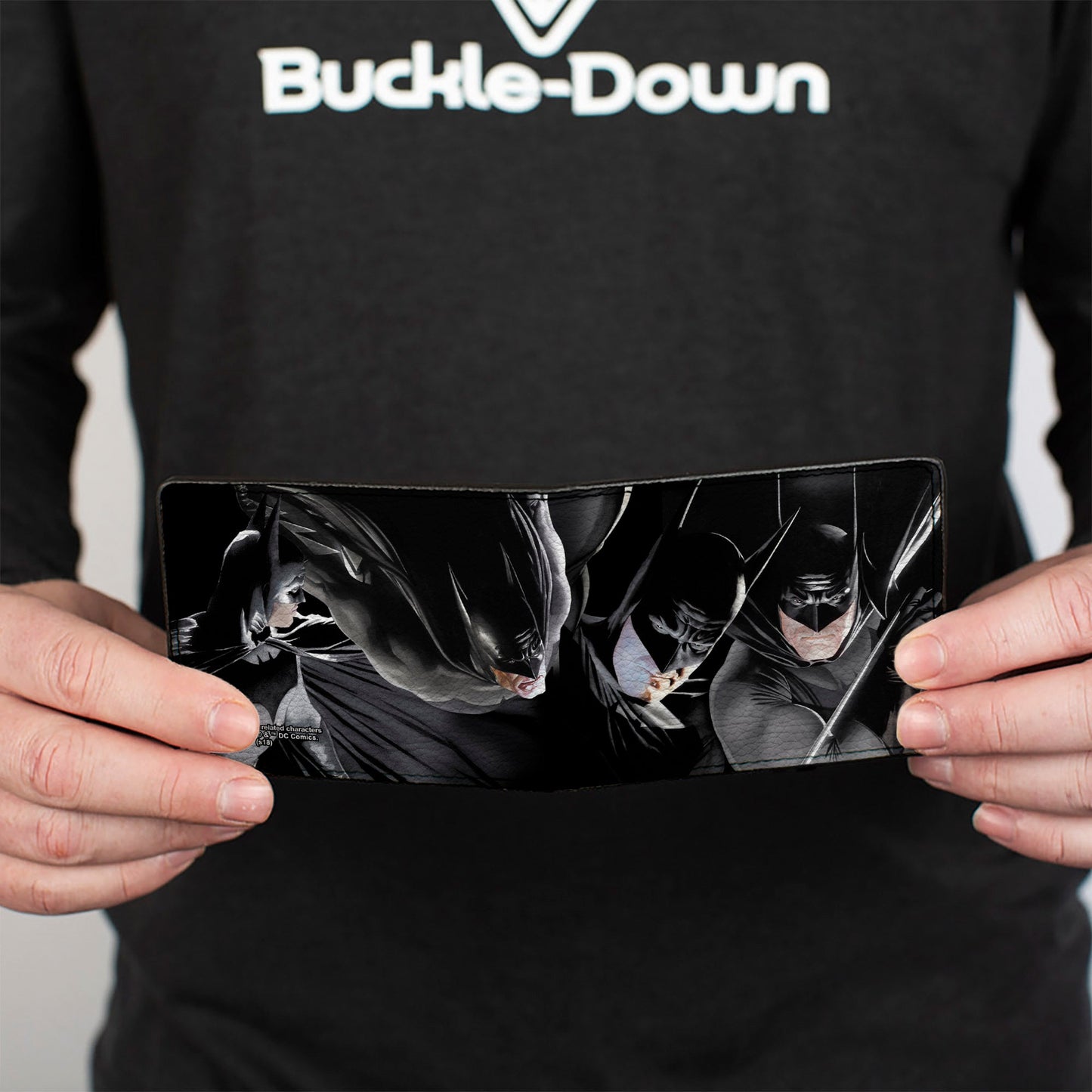 Bi-Fold Wallet - Batman 4-Vivid Action Poses Black