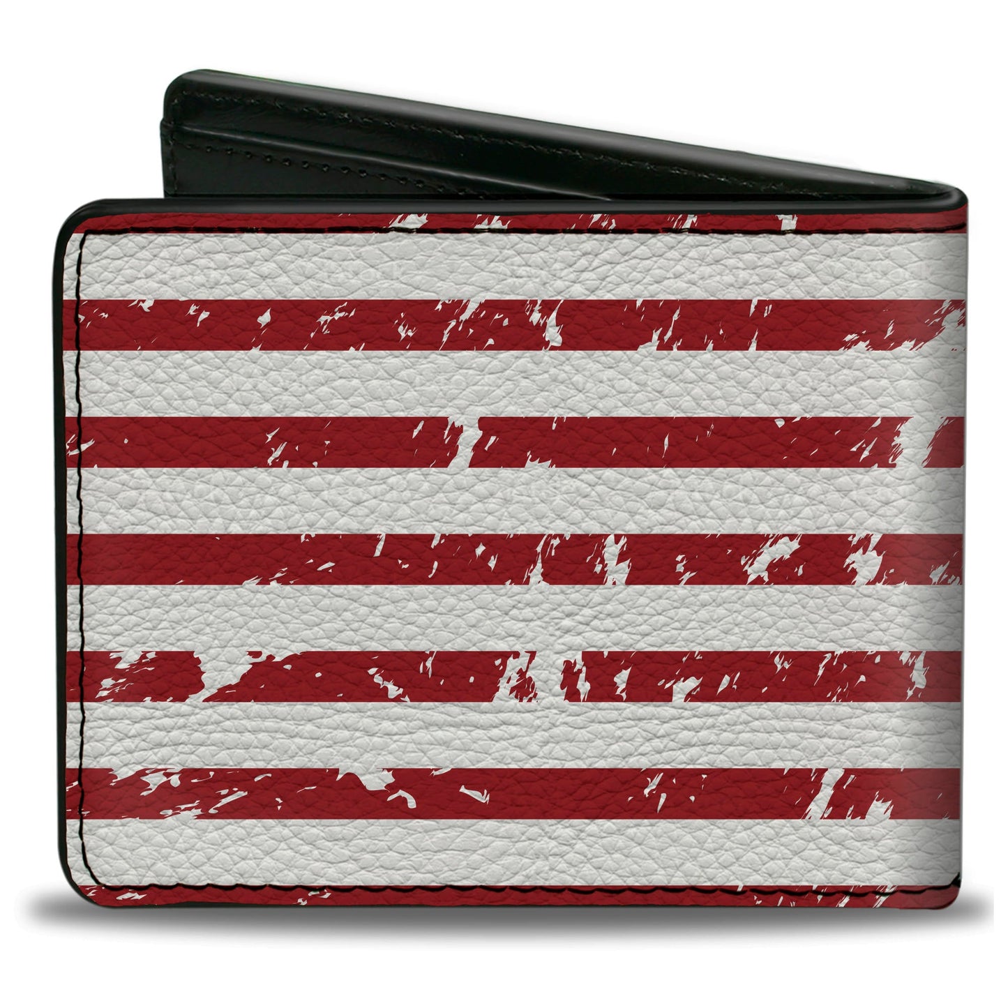 Bi-Fold Wallet - Chevrolet Bowtie Americana Flag Weathered White Red Blue