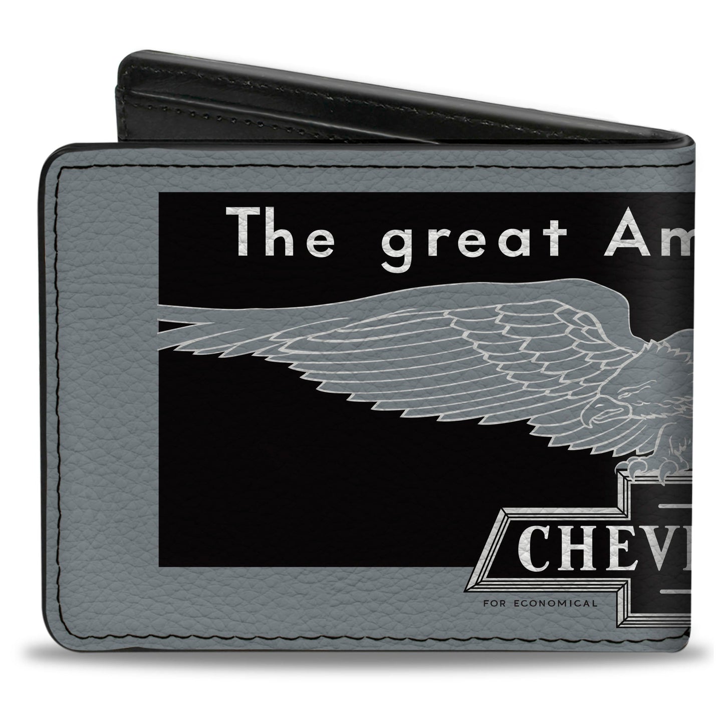 Bi-Fold Wallet - CHEVROLET THE GREAT AMERICAN VALUE Eagle Light Blue/Black