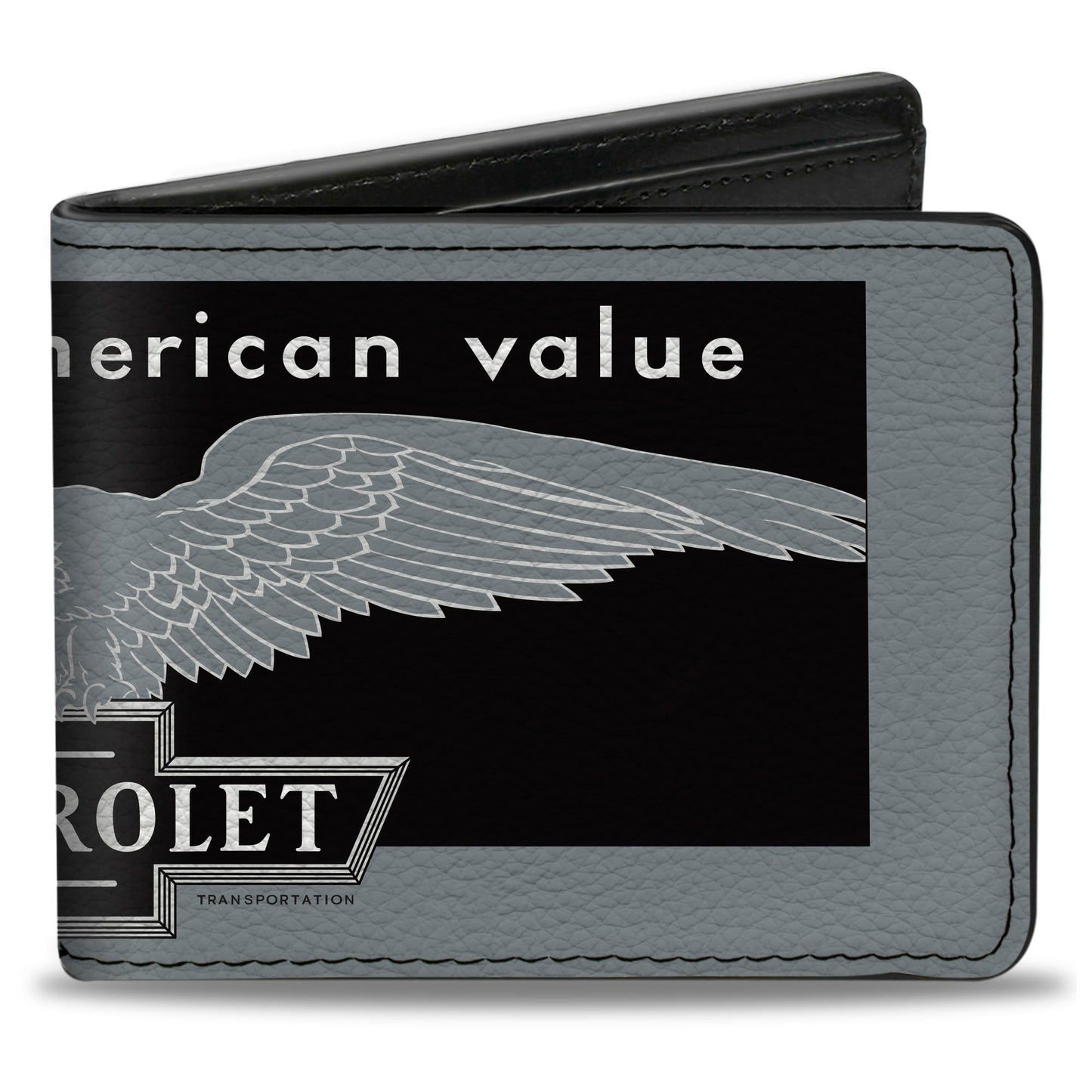 Bi-Fold Wallet - CHEVROLET THE GREAT AMERICAN VALUE Eagle Light Blue/Black