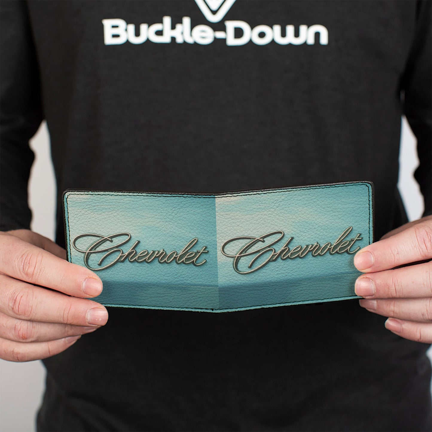 Bi-Fold Wallet - CHEVROLET Side Panel Script Blues/Silvers