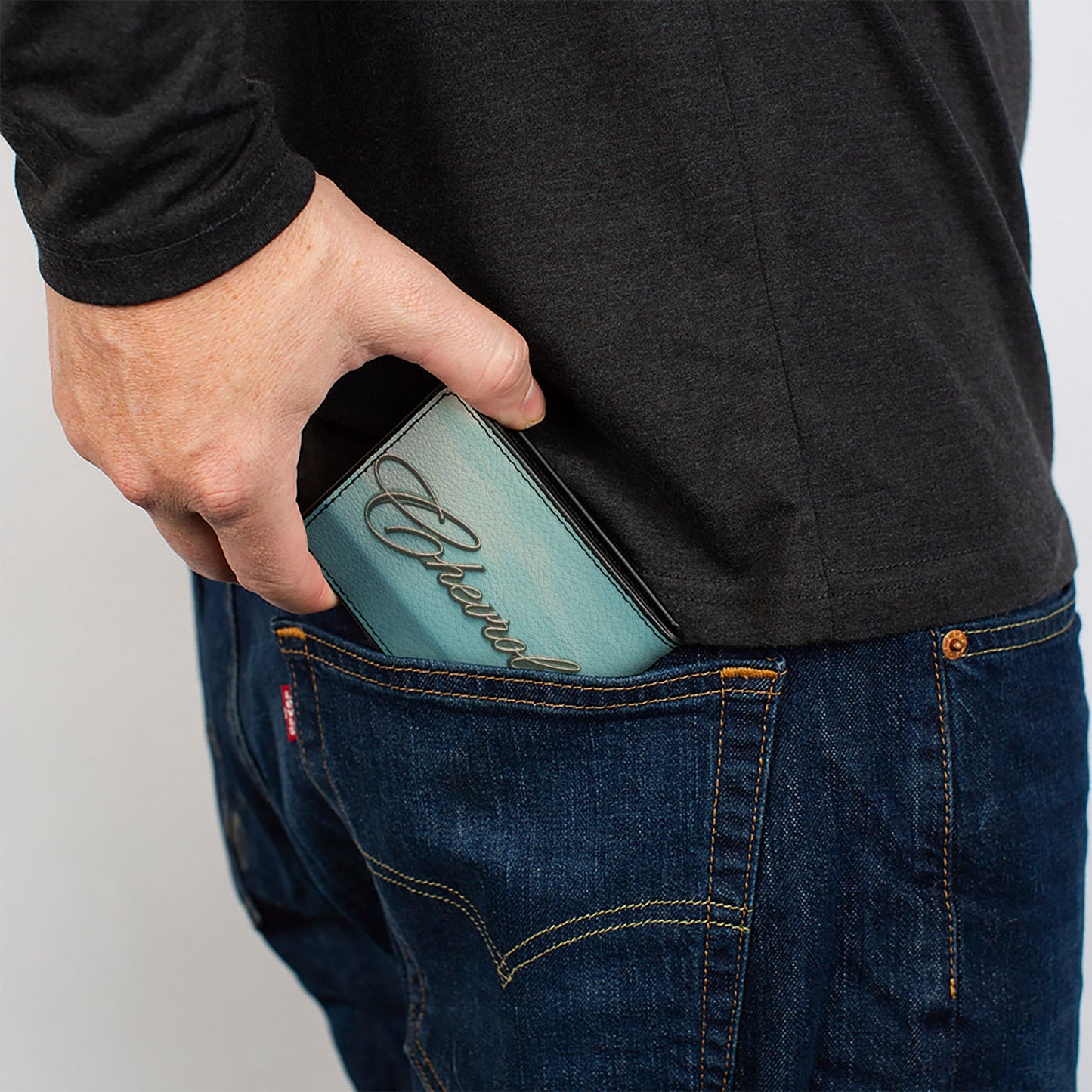 Bi-Fold Wallet - CHEVROLET Side Panel Script Blues/Silvers