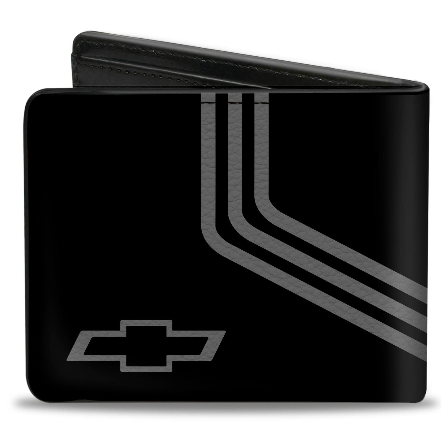 Bi-Fold Wallet - CHEVROLET Bowtie 3-Stripe Black Charcoal