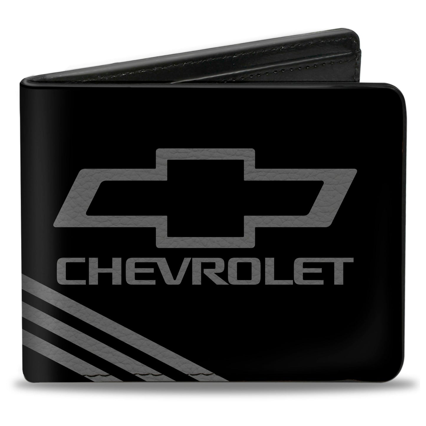 Bi-Fold Wallet - CHEVROLET Bowtie 3-Stripe Black Charcoal